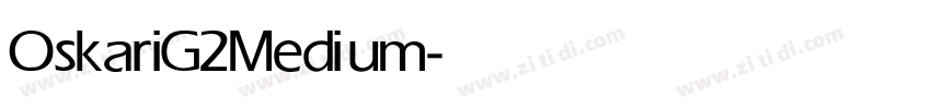 OskariG2 Medium字体转换
